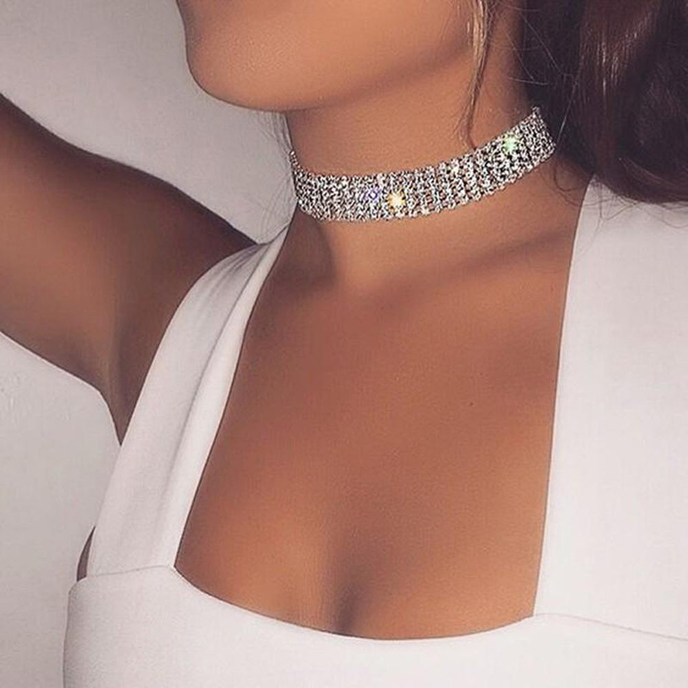 Silver Color Chain Punk Gothic Chokers Jewelry Collier Femme