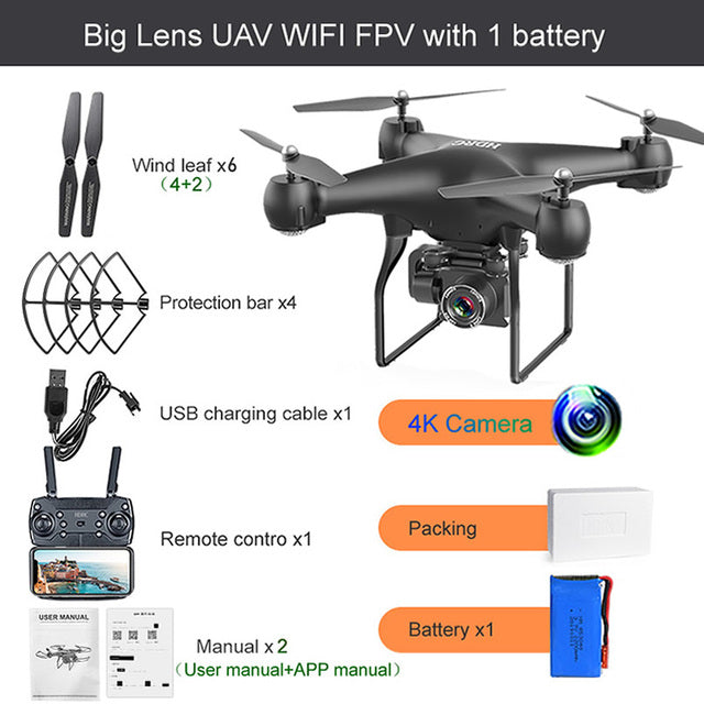 Big Lens UAV WIFI FPV with 1 battery