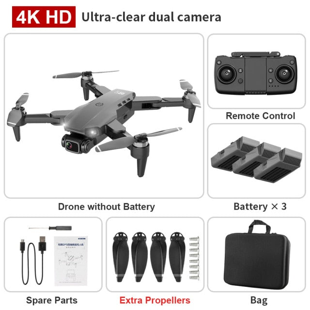 Drone 4K Dual HD Camera Professional Aerial Photography Distance 1200M - Alicetheluxe