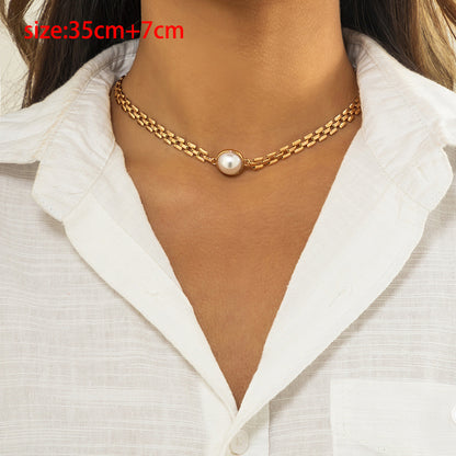 Exaggerated Cuban Chunky Thick Chain Necklace Women