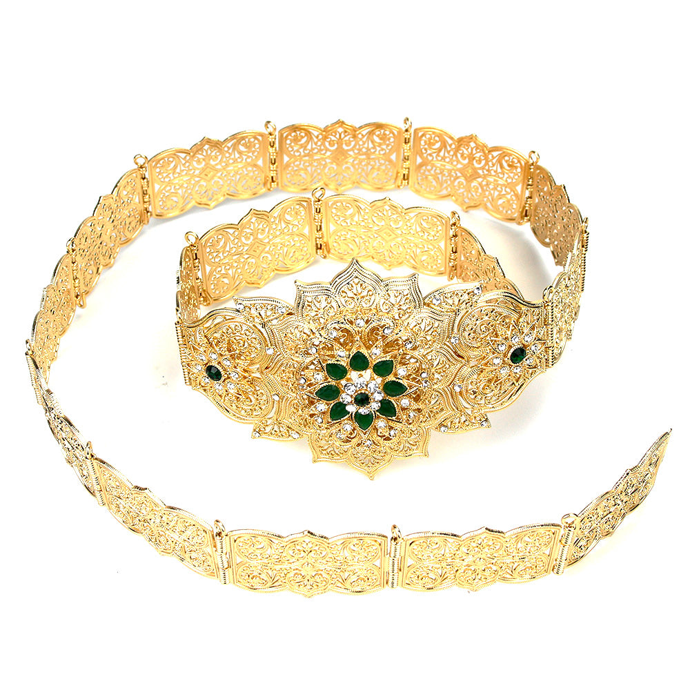 Morocco Jewelry Metal Women Belt Gold Color Wedding Waist Chain