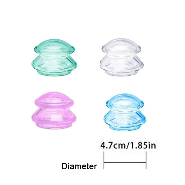 Silicone Vacuum Cupping Set Massage Body Cups Back Physiotherapy Jars - Alicetheluxe