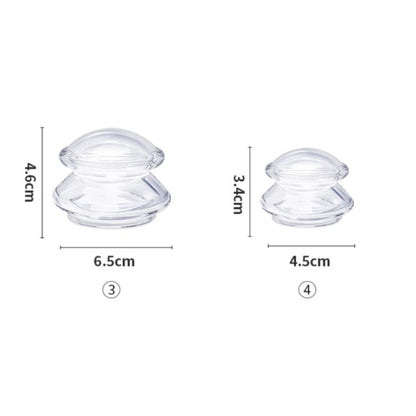 Silicone Vacuum Cupping Set Massage Body Cups Back Physiotherapy Jars - Alicetheluxe