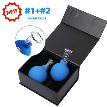 Set Facial Suction Cups Body Hijama Anti-cellulite Rubber Head Glass - Alicetheluxe