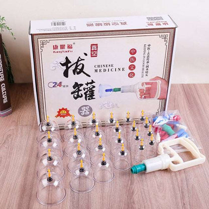 Cupping Therapy Sets Hijama Cupping Vacuum Suction 24 Cups Sets