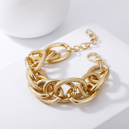 Acrylic Resin Bracelets Bangles Chunky Thick Twisted Bracelets on Hand Female