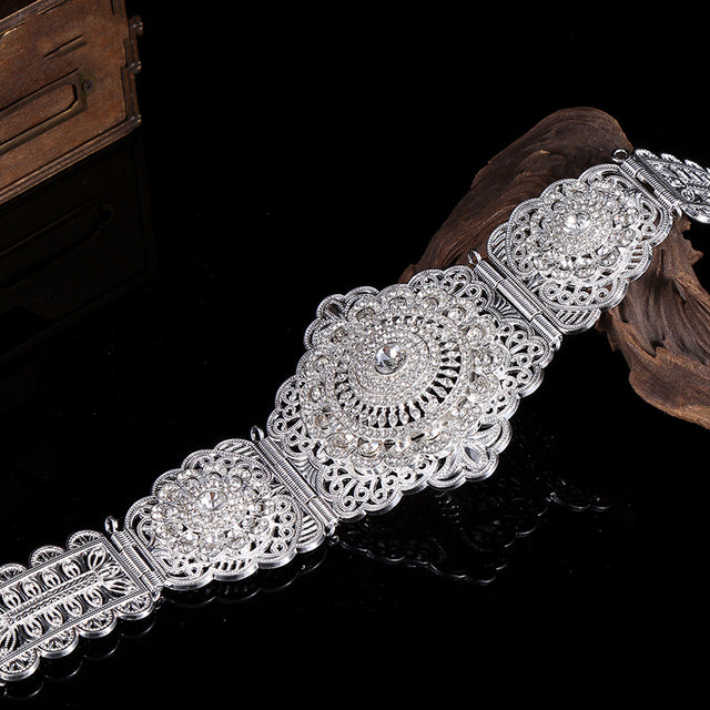 Moroccan Women Metal Jewelry Chain Gold Luxury Bride Waist Chain